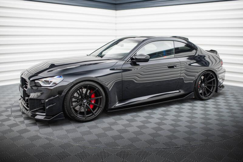 Maxton Design Seitenschweller V.4 für BMW M2 G87 Hochglanz schwarz