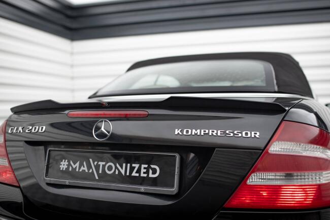 Maxton Design Spoiler Lippe für Mercedes-Benz CLK Cabriolet A209 Hochglanz schwarz