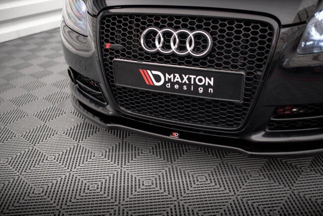 Maxton Design Frontlippe für Audi A4 S-Line B7 Hochglanz schwarz