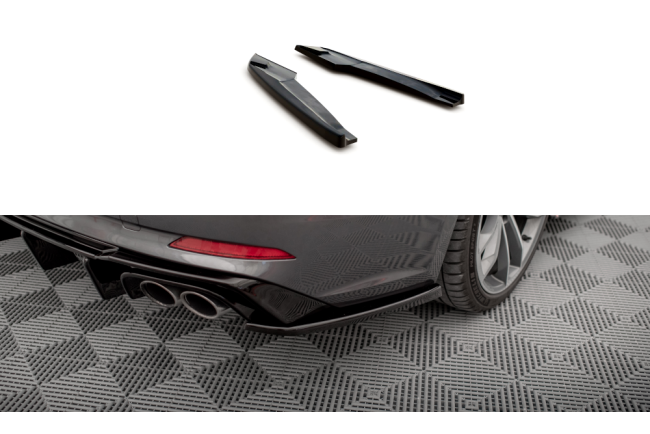 Maxton Design Diffusor Flaps für Audi S5 Coupe / Sportback F5 Hochglanz schwarz