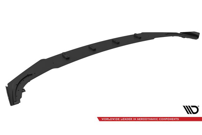 Maxton Design Street Pro Frontlippe für BMW 2 Coupe G42 Hochglanz schwarz schwarz mit Hochglanz Flaps