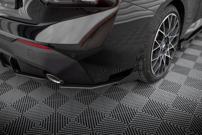 Maxton Design Street Pro Diffusor Flaps für BMW 2 Coupe G42 Hochglanz schwarz matt schwarz mit Hochglanz Flaps