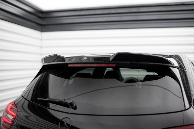 Maxton Design 3D Spoiler Lippe für Mercedes A AMG-Line W176 Facelift Hochglanz schwarz