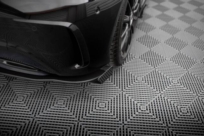 Maxton Design Street Pro Heckdiffusor-Flaps für Mercedes A AMG-Line W176 Facelift Hochglanz schwarz