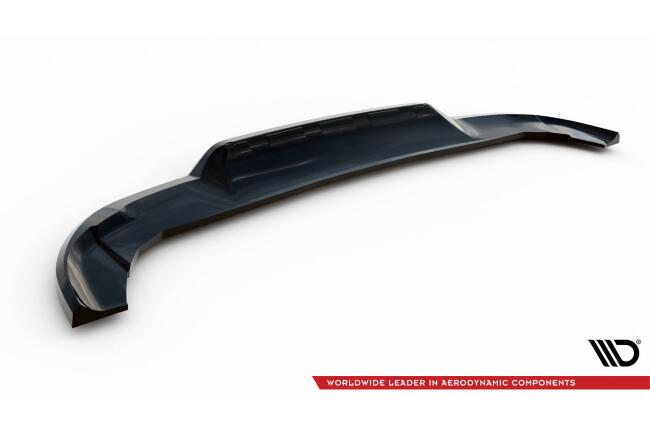 Maxton Design mittlerer Heckdiffusor DTM Look für Mercedes A AMG-Line W176 Facelif Hochglanz schwarz