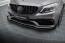 Maxton Design Street Pro Frontlippe für Mercedes C63 Limousine / Kombi W205 Facelift Hochglanz schwarz schwarz mit Hochglanz Flaps