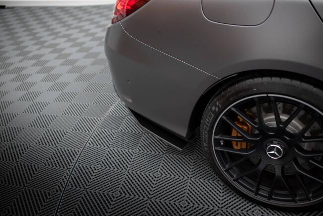 Maxton Design Street Pro Diffusor Flaps für Mercedes C63 Limousine / Kombi W205 Facelift schwarz matt