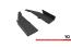 Maxton Design Street Pro Diffusor Flaps für Mercedes C63 Limousine / Kombi W205 Facelift Hochglanz schwarz matt schwarz mit Hochglanz Flaps