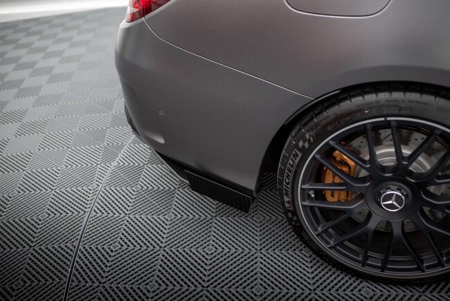 Maxton Design Street Pro Heckdiffusor-Flaps für Mercedes C63 Limousine / Kombi W205 Facelift Hochglanz schwarz