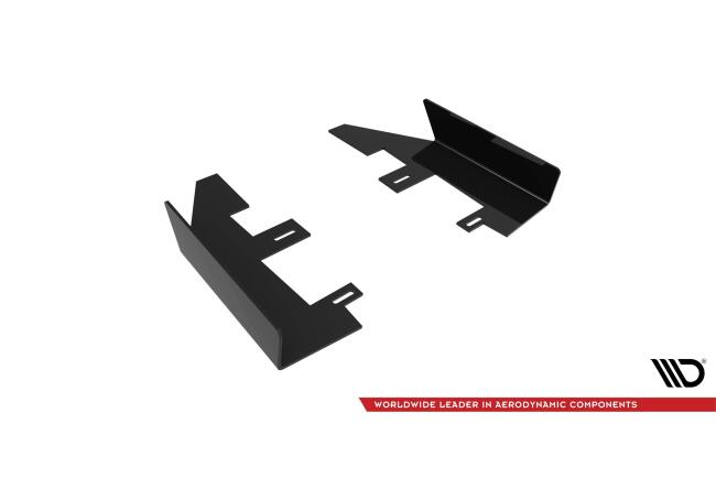 Maxton Design Street Pro Heckdiffusor-Flaps für Mercedes C63 Limousine / Kombi W205 Facelift Hochglanz schwarz