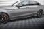 Maxton Design Street Pro Seitenschweller (Paar) für Mercedes C63 Limousine / Kombi W205 Facelift Hochglanz schwarz matt schwarz mit Hochglanz Flaps