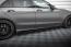 Maxton Design Street Pro Seitenschweller (Paar) für Mercedes C63 Limousine / Kombi W205 Facelift Hochglanz schwarz matt schwarz mit Hochglanz Flaps