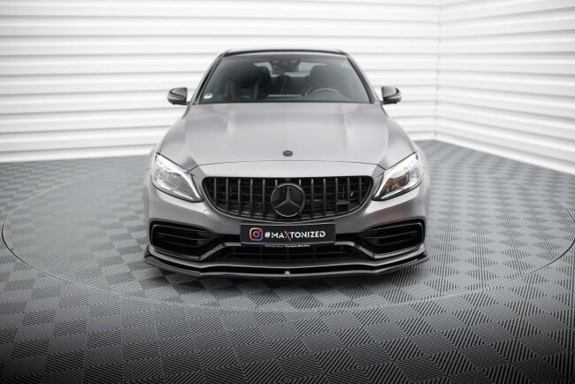 Maxton Design Frontlippe für Mercedes C63 Limousine...