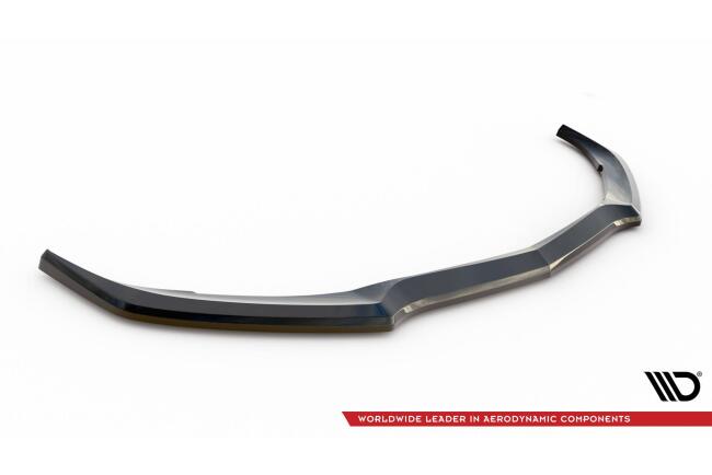 Maxton Design Frontlippe für Mercedes C63 Limousine / Kombi W205 Facelift Hochglanz schwarz