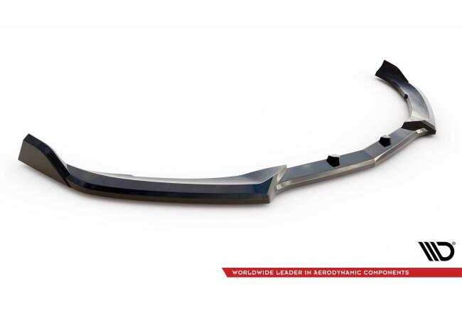 Maxton Design Frontlippe V.2 für Mercedes C63 Limousine / Kombi W205 Facelift Hochglanz schwarz