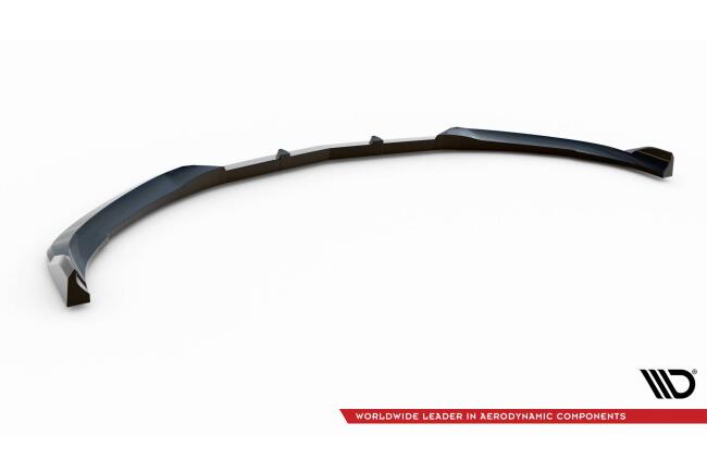 Maxton Design Frontlippe V.2 für Mercedes C63 Limousine / Kombi W205 Facelift Hochglanz schwarz