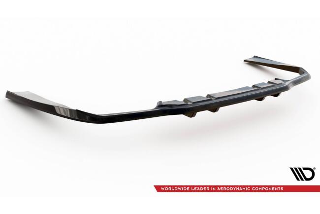 Maxton Design mittlerer Heckdiffusor DTM Look für Mercedes C63 Limousine / Kombi W205 Facelift Hochglanz schwarz