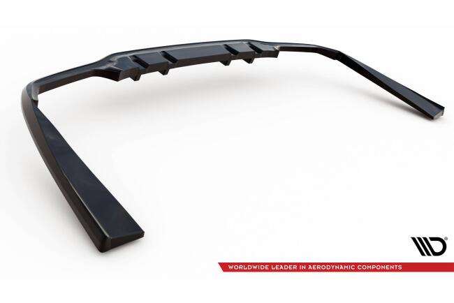 Maxton Design mittlerer Heckdiffusor DTM Look für Mercedes C63 Limousine / Kombi W205 Facelift Hochglanz schwarz