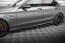 Maxton Design Seitenschweller (Paar) für Mercedes C63 Limousine / Kombi W205 Facelift Hochglanz schwarz