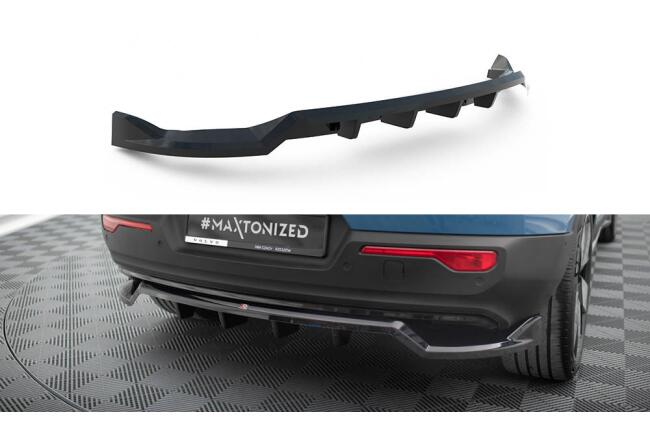 Maxton Design mittlerer Heckdiffusor DTM Look für Volvo C40 Mk1 Hochglanz schwarz