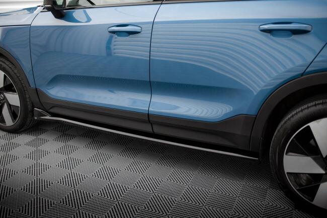 Maxton Design Seitenschweller für Volvo C40 Mk1 Hochglanz schwarz