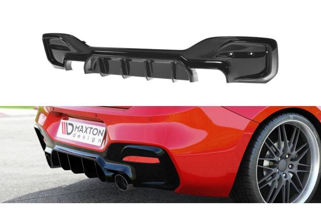 Edelstahl Sportauspuff und Heckdiffusor für BMW F20 / F21 M-Paket 2015-2019 Endrohre 100mm