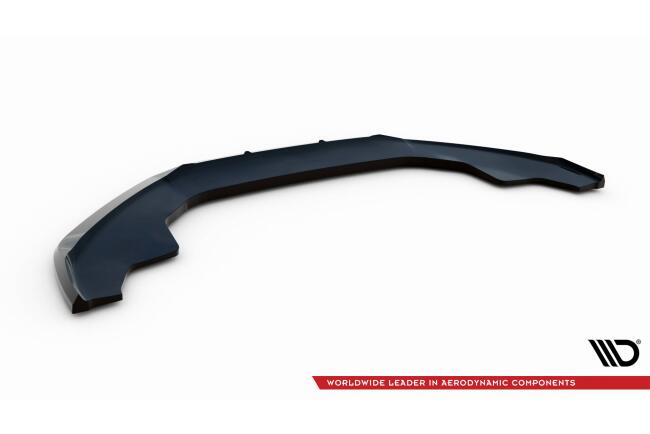 Maxton Design Frontlippe V.2 für Audi A4 Competition B8 Facelift schwarz Hochglanz