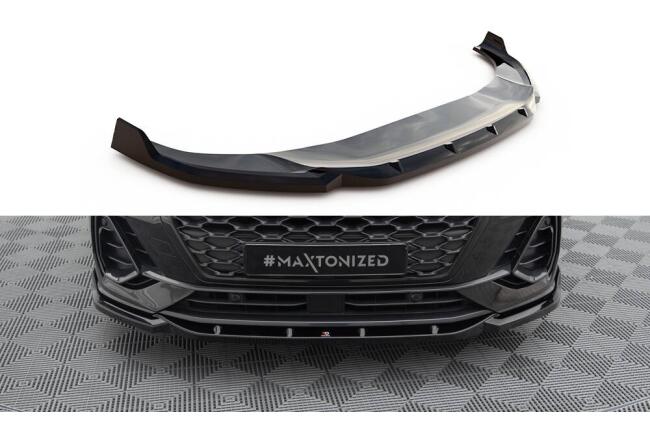 Maxton Design Frontlippe V.2 für Audi Q3 Sportback F3 Hochglanz schwarz