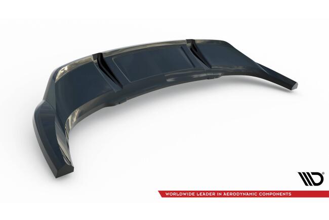 Maxton Design mittlerer Heckdiffusor DTM Look für Audi Q3 Sportback F3 schwarz Hochglanz