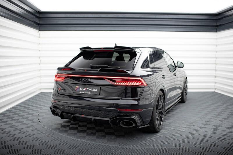 Maxton Design 3D Spoiler Lippe unten für Audi RSQ8 Mk1 Hochglanz schwarz