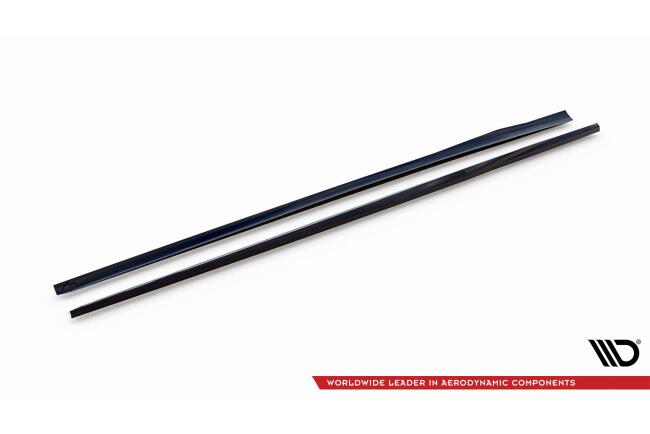 Maxton Design Seitenschweller für Audi S3 / A3 S-Line Sportback 8V schwarz Hochglanz
