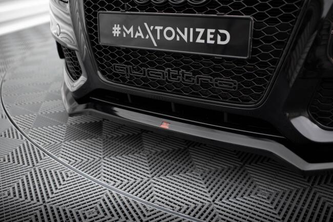 Maxton Design Frontlippe V.3 für Audi S5 / A5 S-Line 8T schwarz Hochglanz