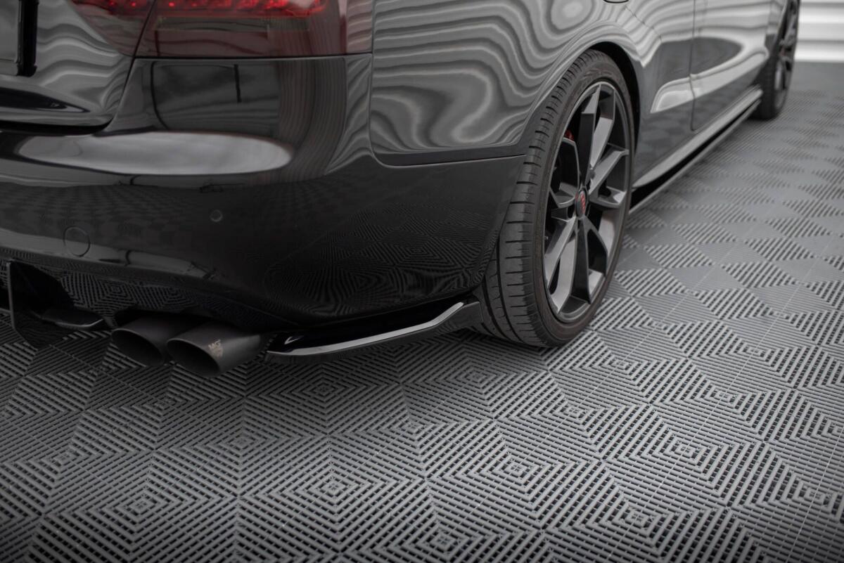 Maxton Design Gloss Black Front Diffuser Splitter V2 For Audi S5 / A5 S-Line (8T) - AU-S5-1-FD1G