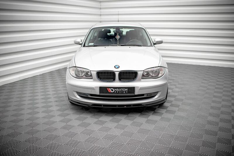 Maxton Design Frontlippe V.2 für BMW 1er E81 Facelift schwarz Hochglanz