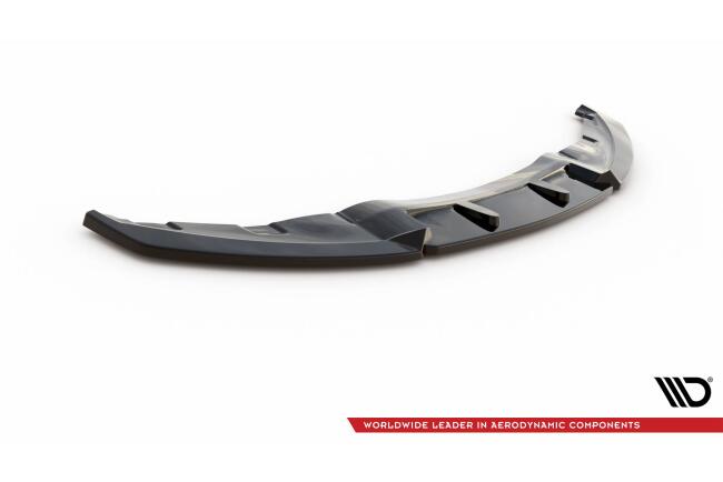 Maxton Design Frontlippe V.3 für BMW 1er E81 Facelift schwarz Hochglanz