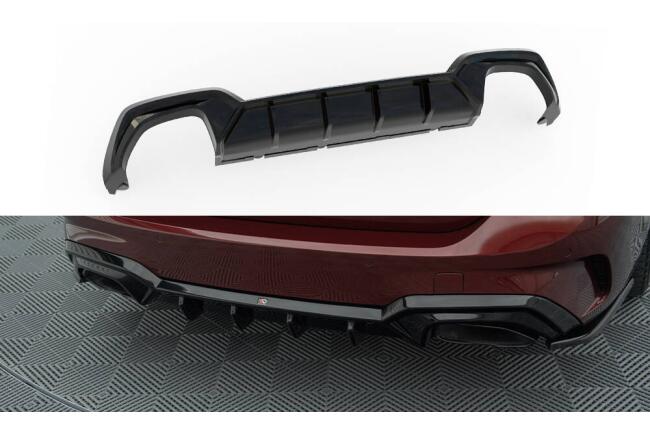 Maxton Design Heckdiffusor für BMW M340i G20 / G21 (Passend für Fahrzeuge mit Anhängerkupplung) schwarz Hochglanz