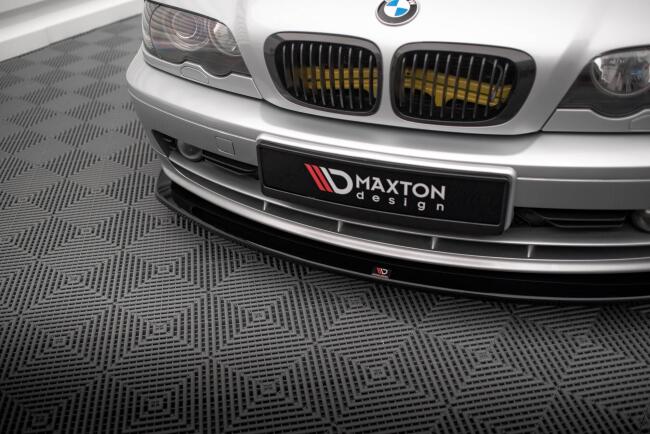 Maxton Design Frontlippe V.2 für BMW 3er Coupe E46 schwarz Hochglanz