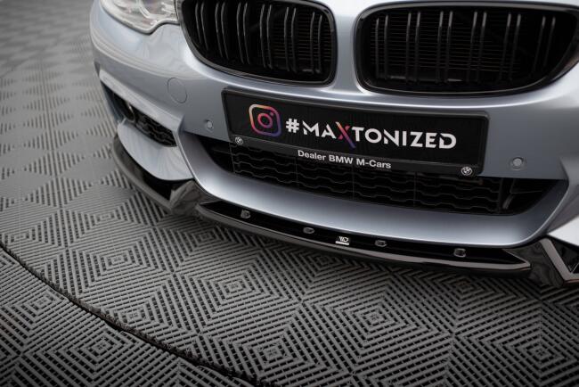 Maxton Design Frontlippe V.4 für BMW 4er Coupe M-Paket F32 schwarz Hochglanz