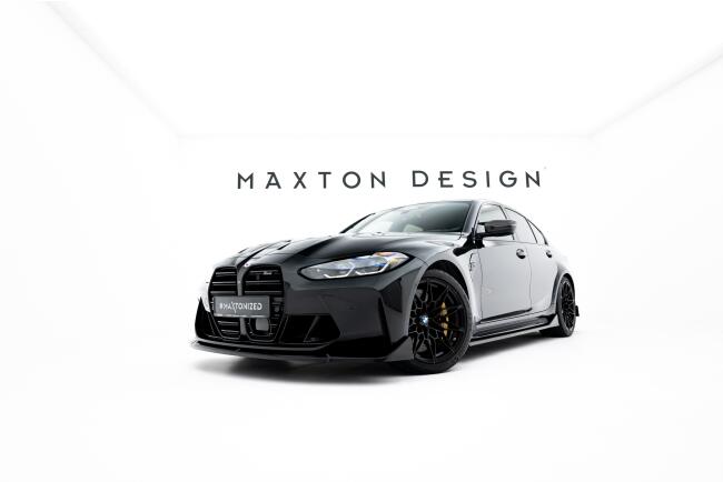 Maxton Design Frontlippe V.4 CSL Look für BMW M3 G80 G81 / M4 G82 Hochglanz schwarz
