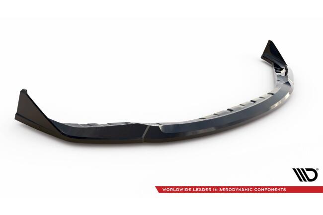 Maxton Design Frontlippe V.4 für CSL Look BMW M3 G80 G81 / M4 G82 Hochglanz schwarz