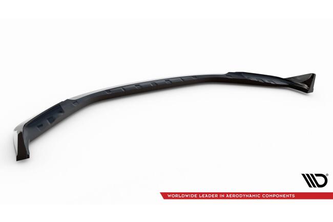 Maxton Design Frontlippe V.4 für CSL Look BMW M3 G80 G81 / M4 G82 Hochglanz schwarz