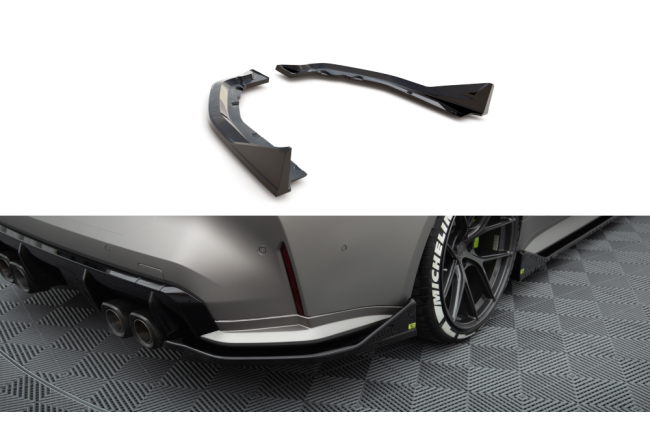 Maxton Design Diffusor Flaps V.3 für CSL Look BMW M4 G82 schwarz Hochglanz