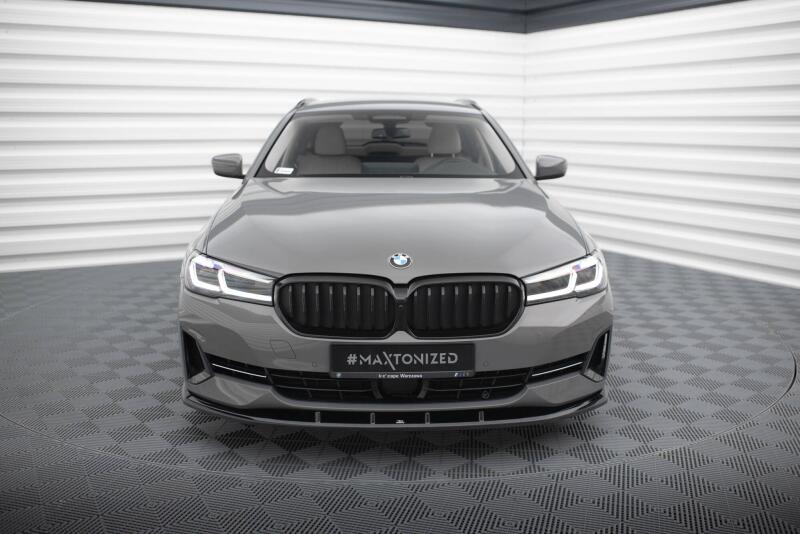 Maxton Design Frontlippe für BMW 5er G30 / G31 Facelift schwarz Hochglanz