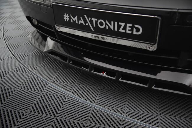 Maxton Design Frontlippe für BMW 7 E65 schwarz Hochglanz