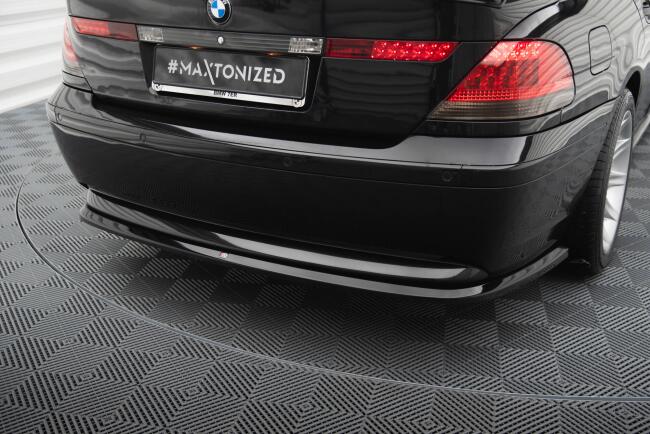 Maxton Design Heckdiffusor für BMW 7 E65 schwarz Hochglanz