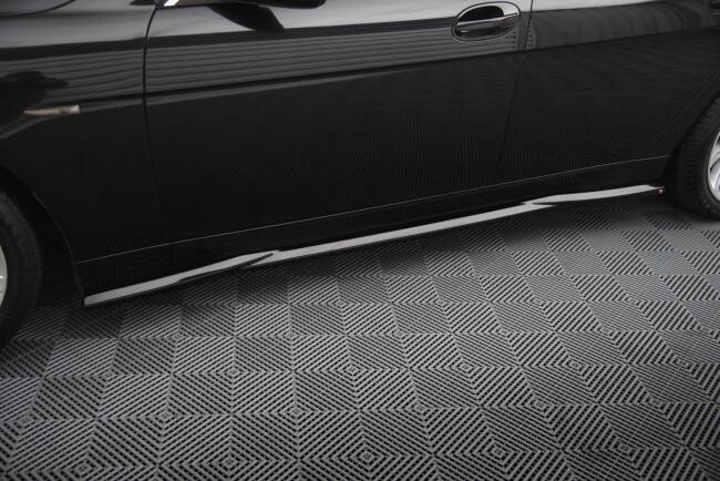 Maxton Design Seitenschweller für BMW 7 E65 schwarz Hochglanz