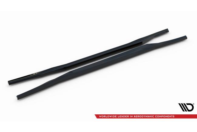 Maxton Design Seitenschweller für BMW 7 E65 schwarz Hochglanz