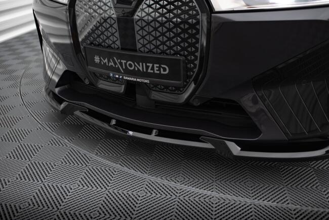 Maxton Design Frontlippe für BMW iX M-Paket i20 schwarz Hochglanz