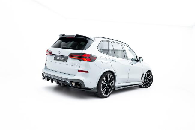 Maxton Design mittlerer Heckdiffusor DTM Look V.2 für BMW X5 M-Paket G05 Facelift Hochglanz schwarz