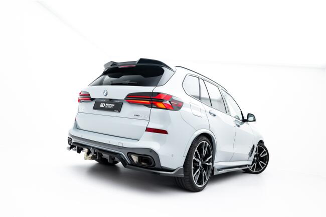 Maxton Design mittlerer Heckdiffusor DTM Look V.2 für BMW X5 M-Paket G05 Facelift Hochglanz schwarz